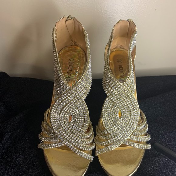 Women's Rhinestone Evening Shoes - Picture 1 of 5
